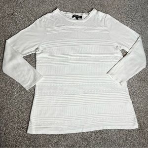 Buffalo David Bitton knit sweater with design - front. Size M. Cream